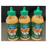Hidden Valley Ranch Taco Secret Sauce 12 fl oz Bottles - Lot of 3