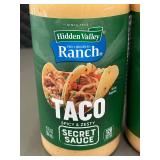 Hidden Valley Ranch Taco Secret Sauce 12 fl oz Bottles - Lot of 3