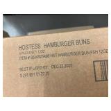 Hostess Hamburger Buns - Soft White 8-Count, 4 Packs - Sealed