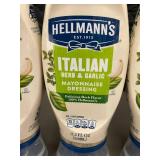 3 Hellmann's Italian Herb & Garlic Mayonnaise Dressing, 11.5 oz