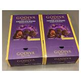 Godiva Chocolate Domes Double Chocolate, 3pc x 12pk, Best by Apr 2024, 2 Cases