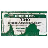Greenlee 7310 Knockout Punch Driver Set Msrp $2,981.66