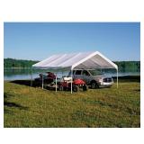 ShelterLogic Super Max Polyethylene Peak Canopy 11 ft. H X 18 ft. W X 20 ft. L (damaged box )