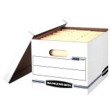 Bankers Box Stor/File 450 lb White Storage Box 10 in. H X 12 in. W X 15 in. D Stackable