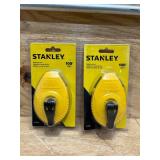 Stanley 4 oz Yellow Chalk Line Reel 100 ft. (lot of 2)