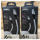 Trend Logic Elite 6ft IPhone to USB-C Cable lot of 2