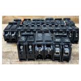 Circuit Breaker 2 Pole Various Amps lot of 15