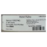Semi-Trash Water Pump ONLY, For Threaded Shafts, 2in. Ports, 7,860 GPH #109274
