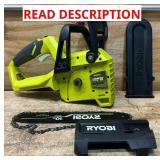 RYOBI 40V 10 in. Battery Powered Chainsaw Msrp $145.00 Tool Onlysee description
