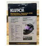 Klutch MonsterView Panoramic 2700 Auto-Darkening Welding Helmet with Grind Mode #5018445 Msrp $229.99