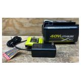 Ryobi OP40602VNM 40v 6Ah Lithium Battery High Performance w Charger