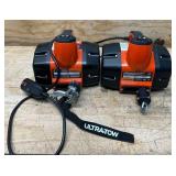 Ultra-Tow Lot of 2- Portable Electric Winch, 120V, 1100-Lb. Horizontal and Vertical Capacity, Steel Cable, Brushless Motor MSRP $224.99 ea see description