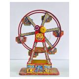 Vintage CHEIN Tin Litho Ferris Wheel Toy - 16.5"