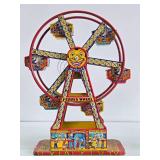 Vintage CHEIN Tin Litho Ferris Wheel Toy - 16.5"