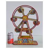 Vintage CHEIN Tin Litho Ferris Wheel Toy - 16.5"