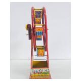 Vintage CHEIN Tin Litho Ferris Wheel Toy - 16.5"