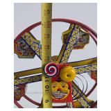 Vintage CHEIN Tin Litho Ferris Wheel Toy - 16.5"