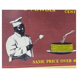 Vintage KC Baking Powder Advertising Price Board Sign