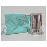 Signed TIFFANY & Co. Handcrafted Pewter Tankard w/Bag