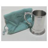 Signed TIFFANY & Co. Handcrafted Pewter Tankard w/Bag
