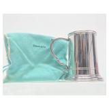 Signed TIFFANY & Co. Handcrafted Pewter Tankard w/Bag