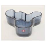 Alvar Aalto iittala Abstract Blue Glass Bowl or Tray