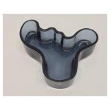 Alvar Aalto iittala Abstract Blue Glass Bowl or Tray