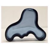 Alvar Aalto iittala Abstract Blue Glass Bowl or Tray