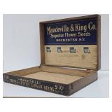 Antique Country Store Seed Advertising Display Box