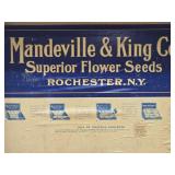 Antique Country Store Seed Advertising Display Box