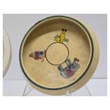 Collection of Antique ROSEVILLE Juvenile Ware Plates Bowls etc
