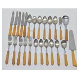 25-Piece Vintage Perma-Brite Bakelite Flatware Set