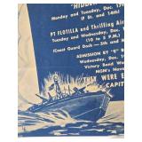 Original Vintage WW2 Navy Poster w/WW2 Naval Photo Book