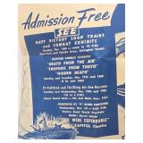 Original Vintage WW2 Navy Poster w/WW2 Naval Photo Book