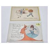 Great Estate Lot of Antique Halloween Postcards & Sheet Music