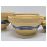 Graduated Set of 6 Stoneware Nesting Bowls