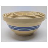 Graduated Set of 6 Stoneware Nesting Bowls