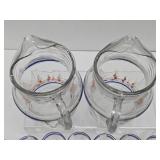 1950's era Ship Glasses - Set of 8 w/2 Pitchers