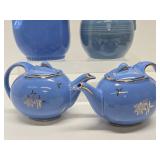 Vintage HALL Blue Ceramic Teapots & Pitchers
