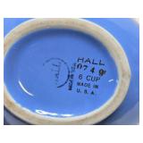 Vintage HALL Blue Ceramic Teapots & Pitchers