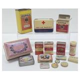 Estate Lot of Old Vintage Advertising Tins