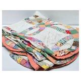 Group of Vintage Handmade Quilts