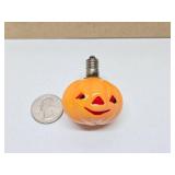 NOS Box of 24 Original 1940's Glass Halloween Pumpkin Christmas Light Bulbs w/Original Box - RARE FIND!