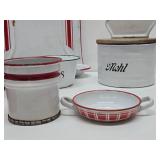 Nice Lot of Vintage & Antique Enamelware Items