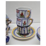 LARGE Collection of Vintage French Henriot QUIMPER Dishware