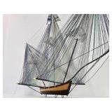 Large Mid Century String Ship