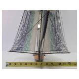 Large Mid Century String Ship