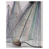 Large Mid Century String Ship