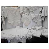 6 LARGE Pieces of White Tanned Leather