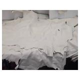 6 LARGE Pieces of White Tanned Leather